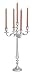 Deco 79 Aluminum Metal Scroll Tall Candelabra, 10