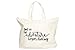 Adornlee Canvas Tote Bag with Special Saying - Zipper Top, Interior Pocket, 100% Cotton