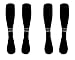 Pro Soccer Referee Socks 2 Pair (Large)