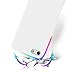 Yajuhoy iPhone 8 Case/iPhone 7 Case, Liquid Silicone Gel Rubber Case Soft Microfiber Cloth Lining Cushion Compatible with Apple iPhone 8 (2017) / iPhone 7 (2016) - White