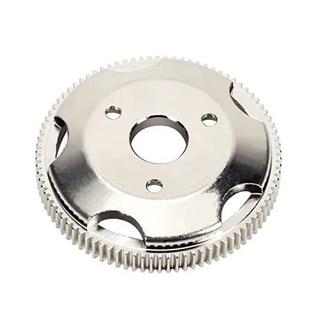 RCAWD 48P 90T Spur Gear, RC Metal Spur Gear for Traxxas Slash 2WD, Rustler VXL, Bandit, Ford Fiesta, ST Rally, Telluride 4x4, Bandit VXL Upgrades Parts(Silver)