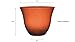 Classic Home and Garden Indoor/Outdoor Round Honeysuckle Resin Flower Pot Planter, Orange Ember, 13