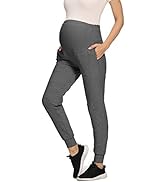 V VOCNI Maternity Pants Women's Soft Lounge Workout Jogger Sweatpants with Pockets