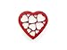 Lekue Cookie Cutter Puzzle, Hearts, Red