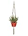 Jute Macrame Plant Hanger, 4 Legs 48 inch Length, #1 Best Recommended For Indoors, Outdoors, Round & Square Pots, Unique Design, Hand Knotted, Retro Feeling & Unmatched Finesse.
