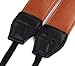 Bluecell SW-605 Classic Brown color PU leather Digital SLR Camera Camcorder Neck Shoulder Straps Belt for Canon Nikon Samsung Olympus Sony Fujifilm Panasonic