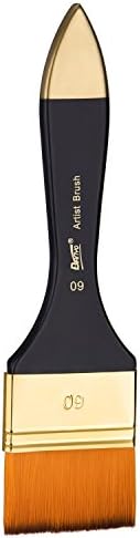 1.5'' XL Paint Brush for Acrylics, Watercolor and Oils. Paint Large Areas Quickly and Smoothly With Liquid Paint (40)