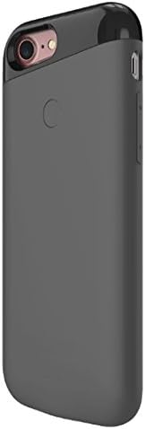 iPhone 7 3 in 1 smart battery case (case/power bank/dual sim dual standby) (iOS 7.0 or Above, Bluetooth V4.0 or Above), 2200 mAh by ELIJOS - Gray