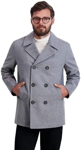 Nautica Men Classic Double Breasted Peacoat (XX-Large, Dark Navy