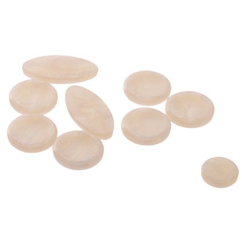 image for MagiDeal Set of 9 Pieces Saxophone Key Buttons Inlays for Alto/Tenor/S