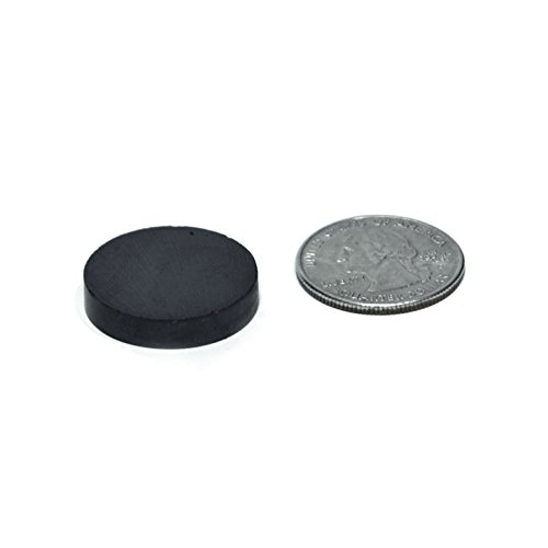 TAQTON Small Ceramic Craft Magnets - 50 pcs. 1" x 0.16" Thick. Industrial Strength Craft Magnets, Ferrite Disc Magnets. - Thumbnail 3