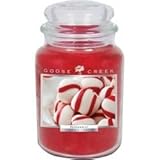Goose Creek Candles Peppermint Scented Essential Jar Candle, Top Quality Great Fragrance, 24 oz