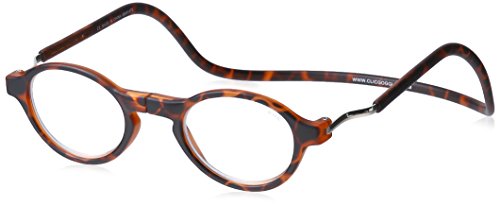 CliC Classic Tortoise Adjustable Front Connect Ready Reader, 2.00