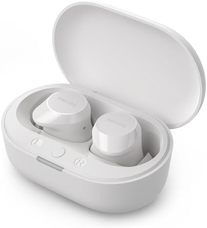 TAT1209WT Auriculares True Wireless con Bluetooth - Auriculares pequeños, Gran Valor, un Sonido Natural con Graves dinámicos, Llamadas nítidas y Estuche de Carga tamaño Bolsillo - Blanco