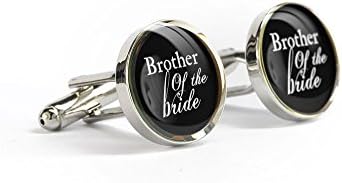 Wedding cufflinks brother of the bride cufflinks