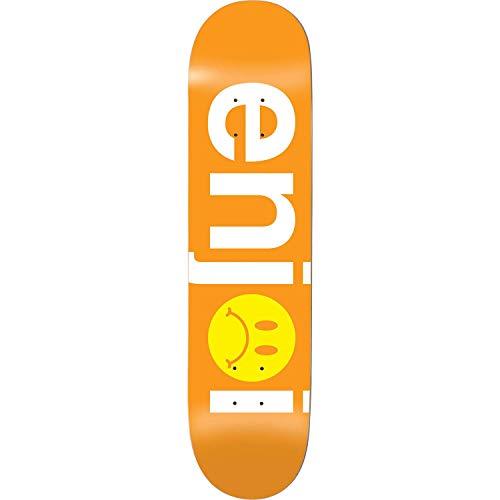 Enjoi Frowny Face Skateboard Deck -8.12 Orange Deck - Assemb