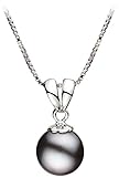 Sally Black 9-10mm AA Quality Freshwater 925 Sterling Silver Pearl Pendant