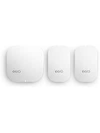eero Home WiFi System (1 eero + 2 eero Beacons) - TrueMesh Network Technology, Gigabit Speed, WPA2 Encryption, Replaces Wireless Router, Works with Alexa (2nd Gen.)