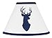 Sweet Jojo Designs Navy and White Woodland Deer Boys Baby Childrens Lamp Shade