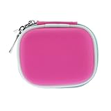BIRUGEAR Hot Pink Bluetooth Headset Carrying Pouch Case for Plantronic M50, Discovery 975, 925, Voyager Pro+, Pro 220, 520, M20, Explorer 360, 390, 220, 233, 240, 510 m155, M100