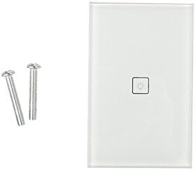 lifepot Wifi Touch Switch Works with Alexa ,Smart Home Automation Wall Timer Light Switch Controller (US 1 Gang)