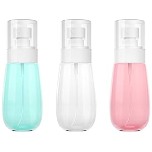 Lamapee-Spray-Bottles-60ml-Small-Spray-Bottle-3-Pack-Mist-Spray-Bottle-for-Essential-Oils-Cleaning-Hair-and-Makeup-Leak-Proof-BPA-Free Lamapee Small Spray Bottle 60 ml, 3Pack Fine Mist Mini Spray Bottles for Travel, with funnel, Pink, Clear, blue, Leak…