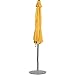 Sundale Outdoor 9 Feet Steel Half Patio Umbrella with Crank, 5 Steel Ribs (Yellow)