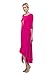 Love In 3/4 Long Sleeve Round Neck High Low Flared Maxi Dress W/ Pocket