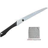 GOMBOY - SILKY New Premium Model by ZENKAN - GOMBOY 9.5"/240mm Folding Landscaping Saw, Medium Teeth 121-24 (Thin &amp; Sharp Blade Edition) with ZENKAN Original Gum Removal Cloth (Japan Parallel Import)