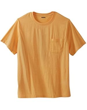 Men's Big & Tall Shrink-Less Pocket Crewneck Tee