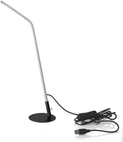 Glitz Star USB LED Light DIY Eye-Care Reading Light Aluminium Table Lamp ,No Batteries Needed (Silver)