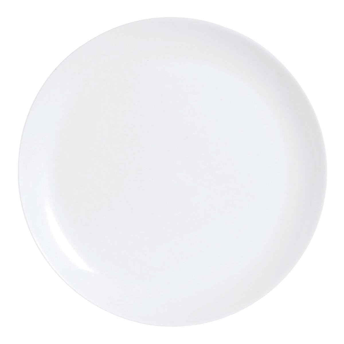 Luminarc Dajar Diwali Dinner Plate 25 cm, Glass, White, 25 cm