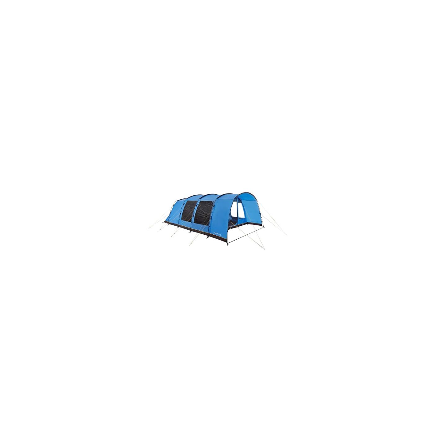HIGEAR Hampton 6 Nightfall Family Tent with Nightfall Darkened Technology Bedrooms, 6 Man Tent
