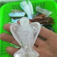 Dalas Natural Carved Gem Stone Peace Pocket Guardian Angel Figurines Reiki Chakra Healing Crystal Statue 2 inch with Gift Box - (Color: Pure White)