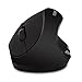 Ergonomic Wireless Mouse,USB Wireless Vertical Optical Mice with 3 Adjustable DPI Levels 800 / 1200 /1600DPI for Laptops and PC,Notebook, PC, Laptop, Computer, Macbook by YCCTEAM- Black