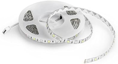 PilotLines SWRGB1 iHomeware Zigbee Smartphone Wi-Fi Controlled LED Strip Light with Hub, 60LEDs/m ,5m,14.4w/m 60 RGBW for Indoor/Outdoor Garden Home Party Christmas Holiday Wedding
