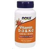 Vitamin D-3 & K-2 120 VegiCaps (Pack of 2)