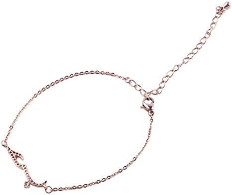 KISSFRIDAY Creative Arabic Love Statement Bracelets Charm Crystal Jewelery Gift