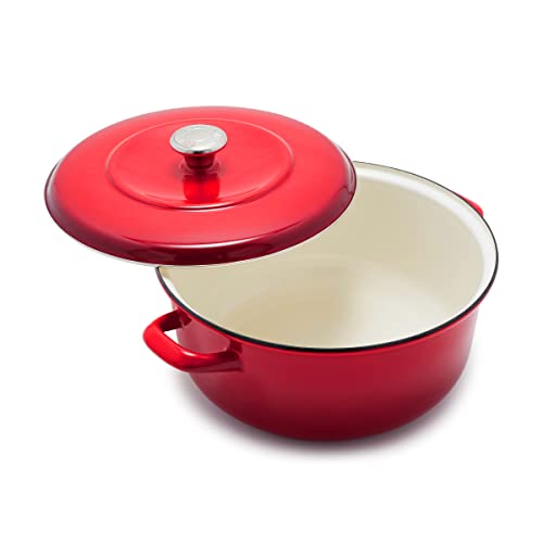 Merten & Storck 5.3QT Round Dutch Oven Casserole Pot with Lid, European Crafted…