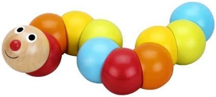 wooden caterpillar toy