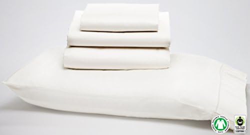 Fair Trade Organic Cotton Sheets SOL Organics Luxury Cal King Sateen White 300 Thread Count
