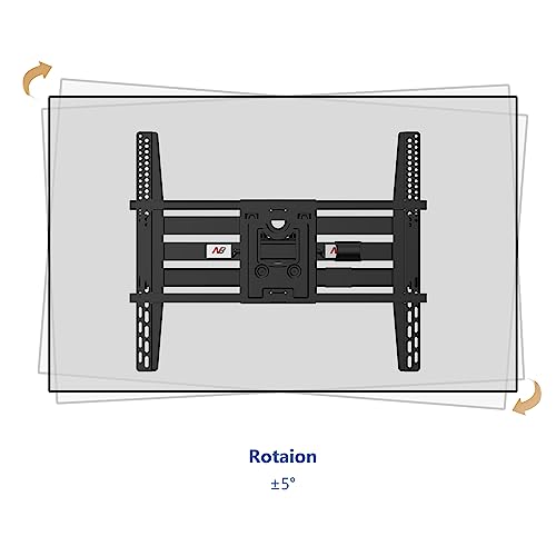 NB North Bayou Soporte de pared para TV de doble brazo resistente con pivote articulado para la mayoría de televisores LED LCD OLED de 75”-110 pulgadas, compatible con VESA, soporta hasta 200 libras