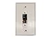 Speaker Terminal Wall Plate 2 Spring Clips for Stereo Home Theater Sound System