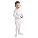 Wrap-E-Soothe Eczema Clothing for Toddlers - White Long Sleeve Bodysuit for Young Kids - Itch Relief, Ultra-Soft, and Eco-Friendly No Zinc or Dyes (9-12 Months)