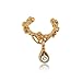 Pixel Jewelry 1985 - Fashion Jewelry Ear Cuff Wrap Rhinestone Cartilage Clip On Earring non-pierced (Gold)