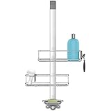 simplehuman, Stainless Steel and Anodized Aluminum Over Door Shower Caddy