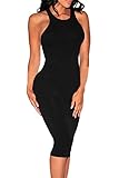 Happy Sailed Women's Sleeveless Knee-length Bandage Tight-fitting Dress