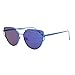 VIVIENFANG Street Fashion Mirrored Cateye Sunglasses Flat Lens Oversize Polarized Shades Metal Frame 86798