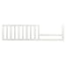 Evolur  Convertible Crib Toddler Guard Rail in White,7 Pound
