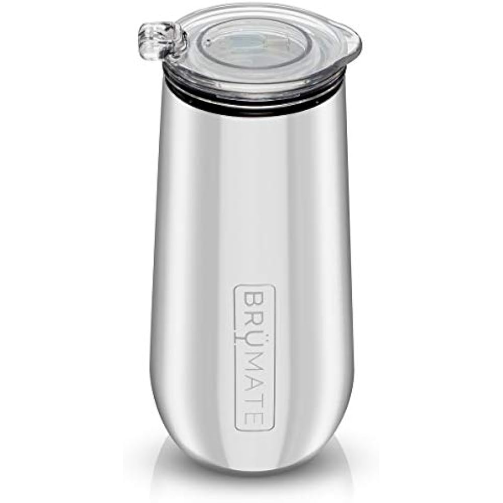 Champagne Glasses BrMate 12oz Insulated Flute DrinkThrough Lid Made